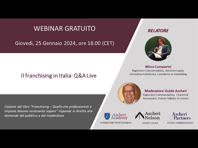 Il franchising in Italia: Q&A Live