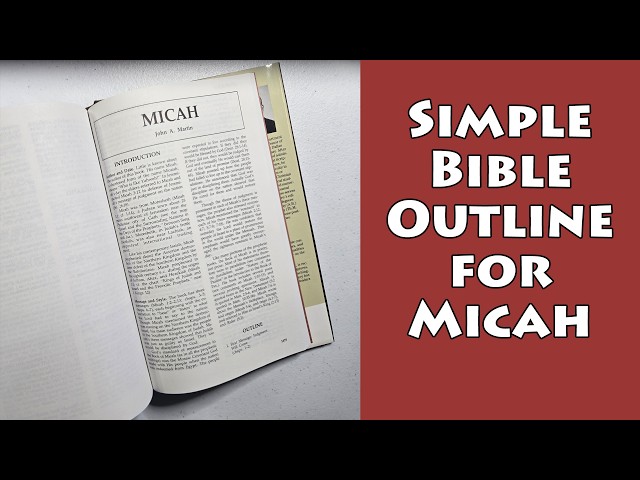Messy Bible Notes: Outline for Micah
