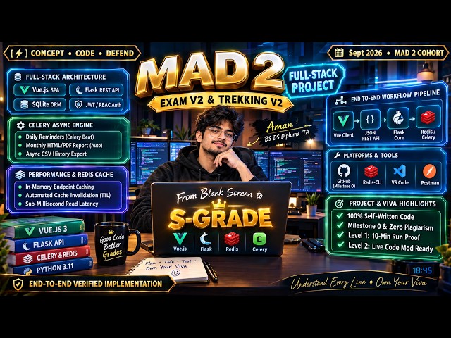 MAD 2 Project 2026: Examination V2 & Trekking Management V2 End-to-End Guide | #mad2 #iitmbsAgar