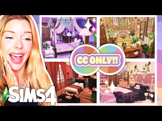 RANDOM OCCULT + AESTHETIC Dorms Using ONLY Sims 4 CC 🎀