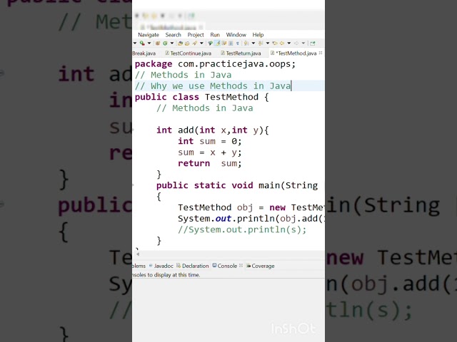 Method in Java | Java in Telugu