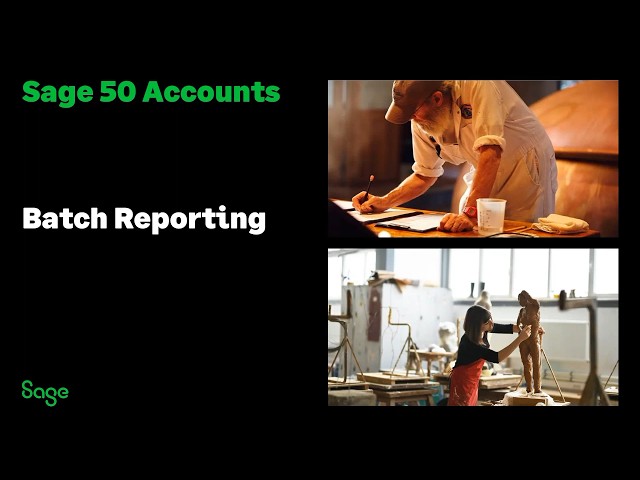 Sage 50 Accounts (UK) - Batch Reporting