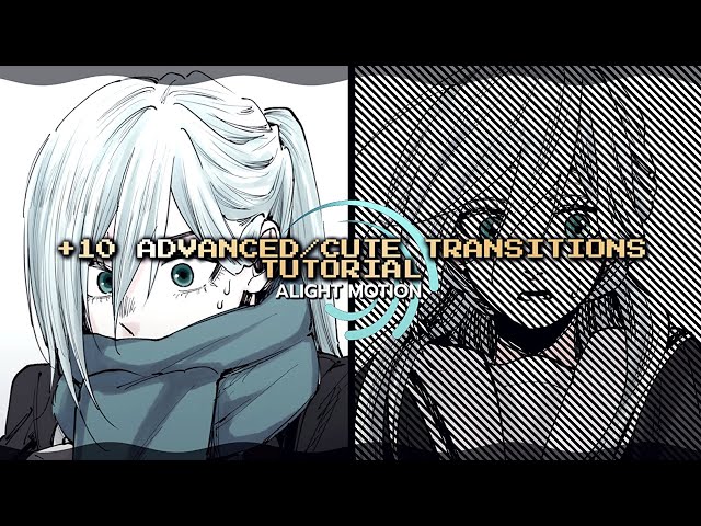 +5 advanced / cute smooth transitions tutorial | alight motion 🩷 #64