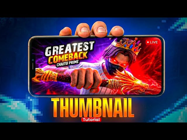 Creat Free Fire Thumbnails only one click 🤯 |Ai Live Stream Thumbnail Editing | YFYT