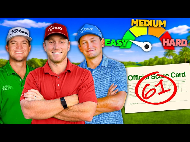 3 Pro Golfers Play Easiest Golf Course in Florida..
