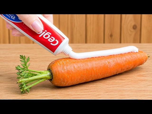 Once You Know This Secret, Just Inject Toothpaste into a carrot and SURPRISING USES!!