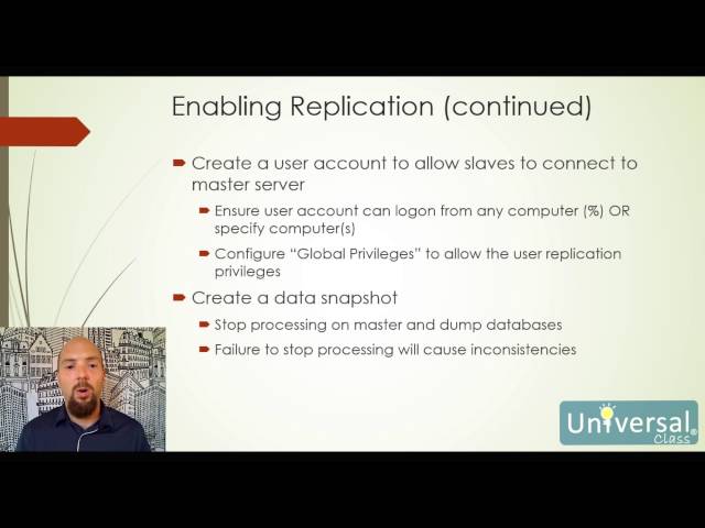Lesson 11: Setting Up MySQL Replication - UniversalClass MySQL Course