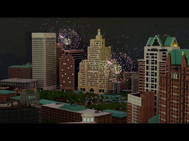 Rhode Island... In Minecraft... on a 1:1 scale... 360º video