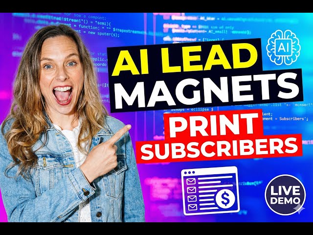 How I Build AI-Powered Lead Magnets That Print Email Subscribers (Live Vibe Coding Demo)