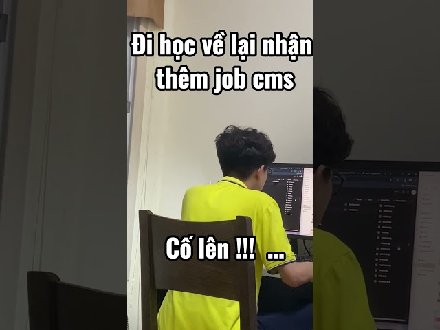 Đi học về lại nhận thêm job cms 😩😔 #xuhuongyoutube #minhtuanhocvientrithuc