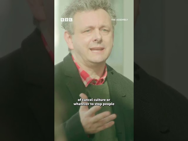 Michael Sheen talking about cancel culture on The Assembly