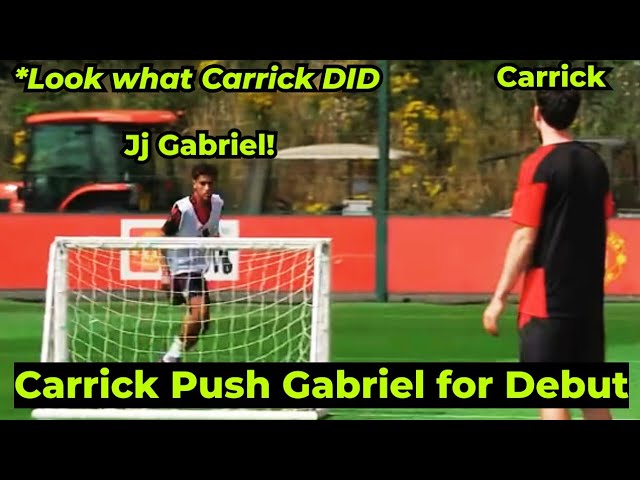 Carrick DID THIS to JJ Gabriel in Training Today ahead of United's Next Game, look at this...
