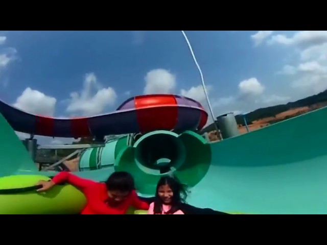 VR 360° "Python" Water Slide - Ramayana Water Park | Pattaya, Thailand - Virtual Reality