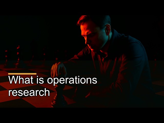 What is operations research? The math of best available moves