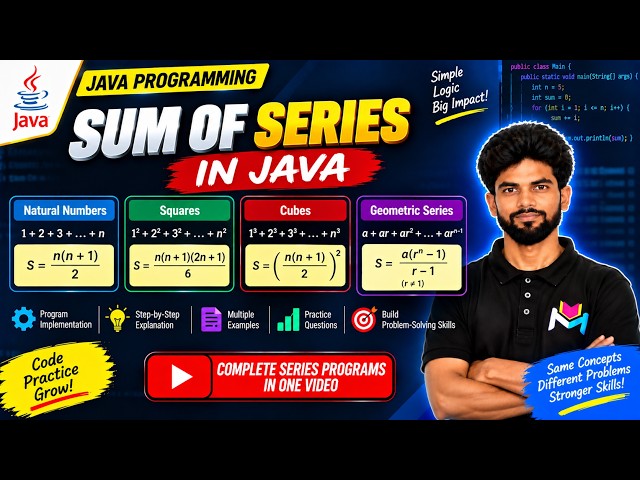 Sum Of Series in Java - Part 1 | Complete Series Program | Master Java Looping | Series In Java