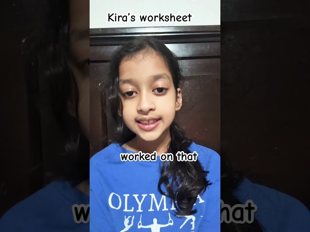 Kira’s worksheet