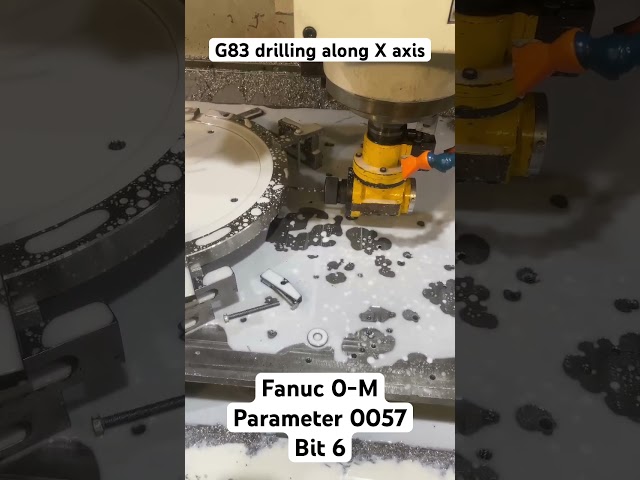 G83 drilling along X axis - Fanuc 0-M