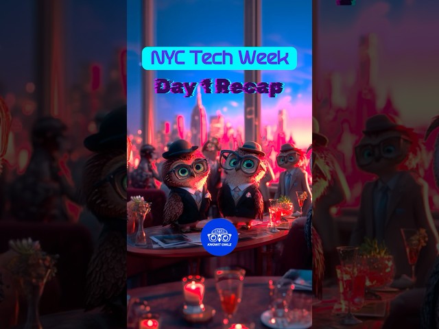 Here’s a recap of day one NYC Tech Week!🤝🔌🦉#techweek #NYCTechWeek #NYC #Networking