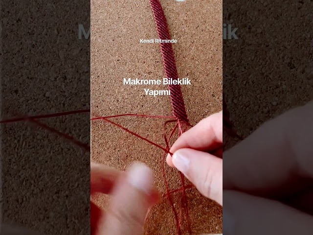 Makrome Bileklik Yapımı | Macrame Bracelet Diy