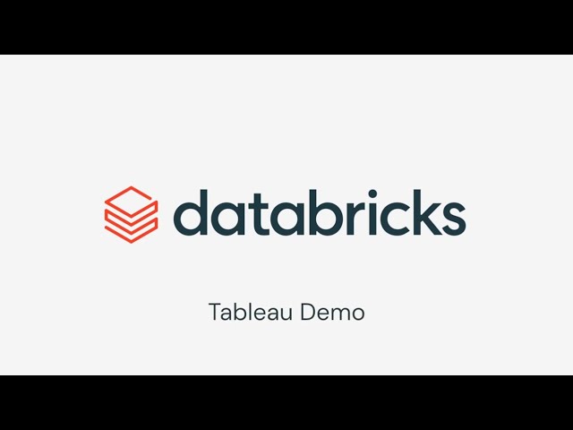 Demo Video: Connect to Tableau Desktop from Databricks