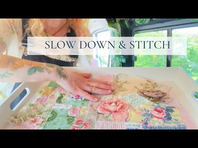 Making a Fabric Sewing Case Collage | Part 1: Fabric, Threads & Slow Stitching 
