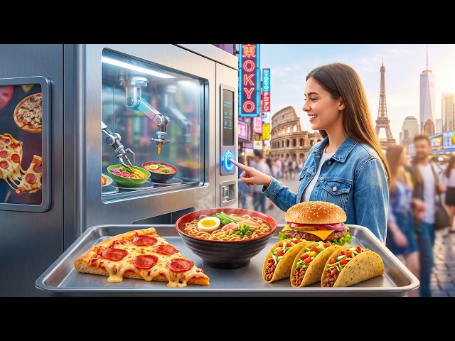 Satisfying World Street Food Vending Machines 🌍🤖 Automatic Cooking From Every Country!