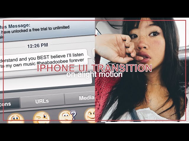 Iphone UI transition tutorial | Alight Motion