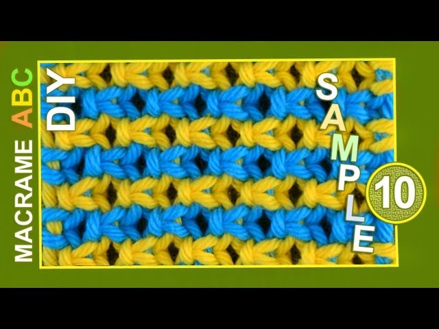 Macrame ABC - pattern sample #10