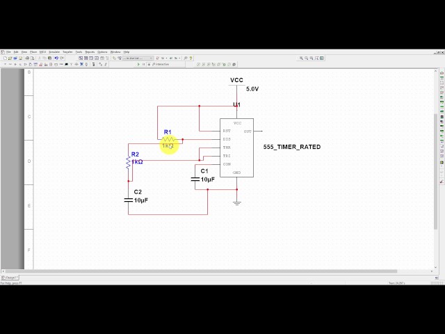 Multisim Tutorial 4- 555 Timer Astable Mode Simulation