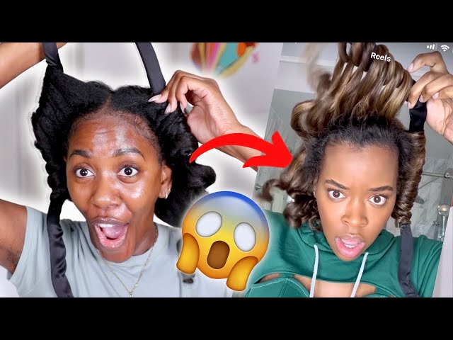 DOES THIS REALLY WORK?! TRYING THE VIRAL HAIR CURLER ON TYPE 4 NATURAL HAIR - Must Watch!!