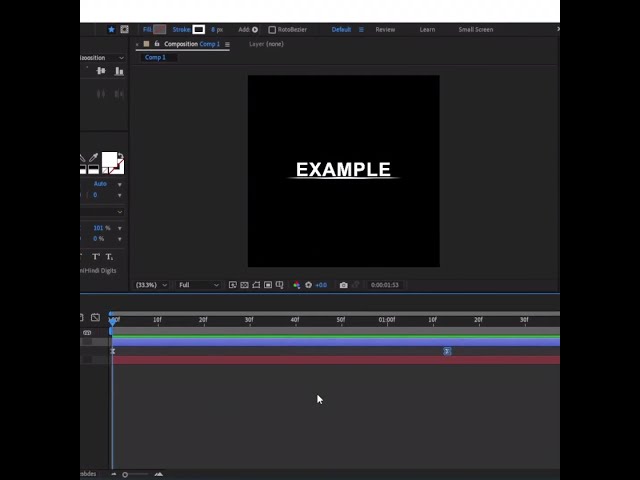 "Sharp Line Animation" | After Effects Tutorial || #tutorial #short