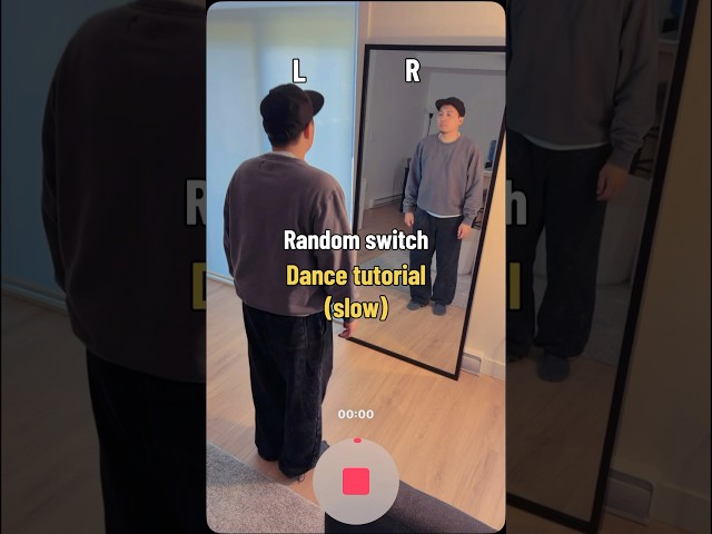 Random switch - dance tutorial (slow) #dancetutorial #mirror #slow #fyp