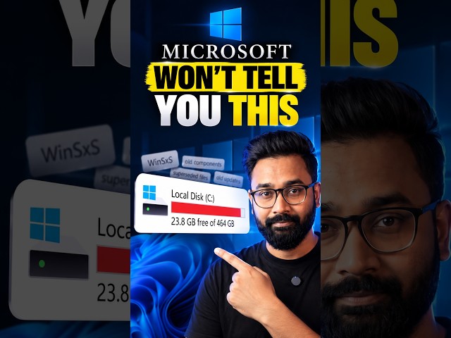 Delete Hidden Junk Files From Windows 11 & Free Up Space! 🔥 #Shorts