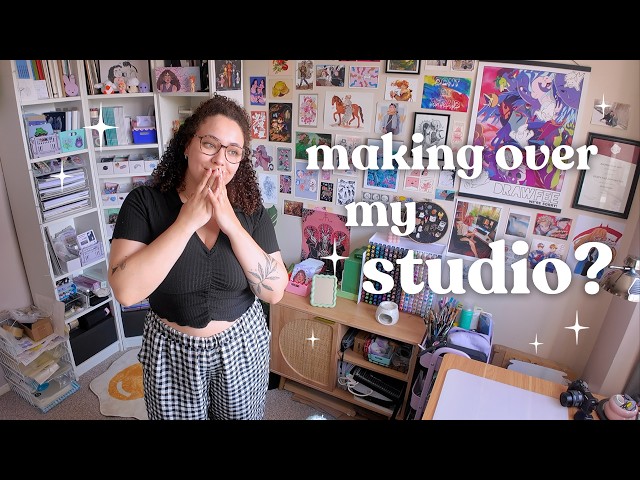 Giving My Art Studio A Mini Makeover! ✶ Small Space Storage Upgrade