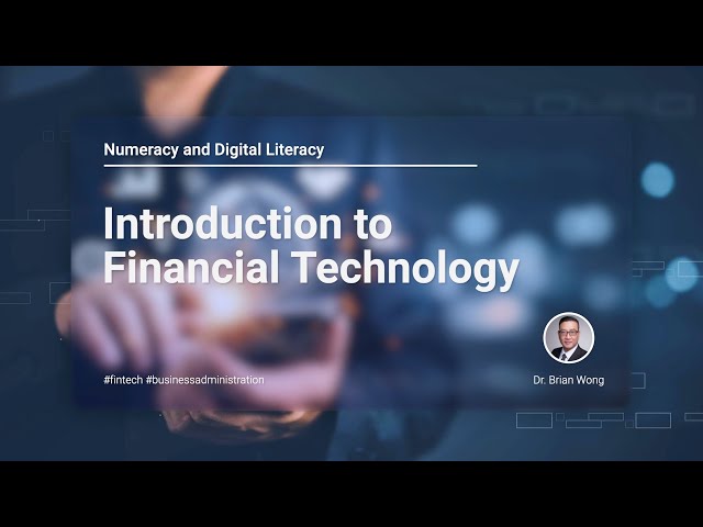 Introduction to Financial Technology