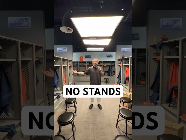 We had to shoot 360 multi cam and couldn’t have stands ANYWHERE