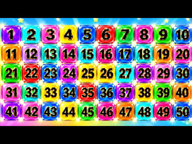 🔢 Learn Numbers 1 to 50 | Counting 1–50 for Kids | Number Learning for Children 🌟