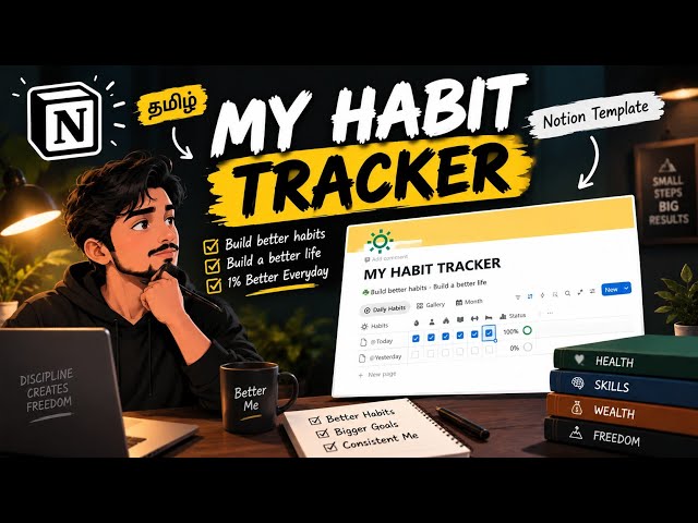 How to Build a My Habit Tracker in Notion From Scratch (தமிழ்)