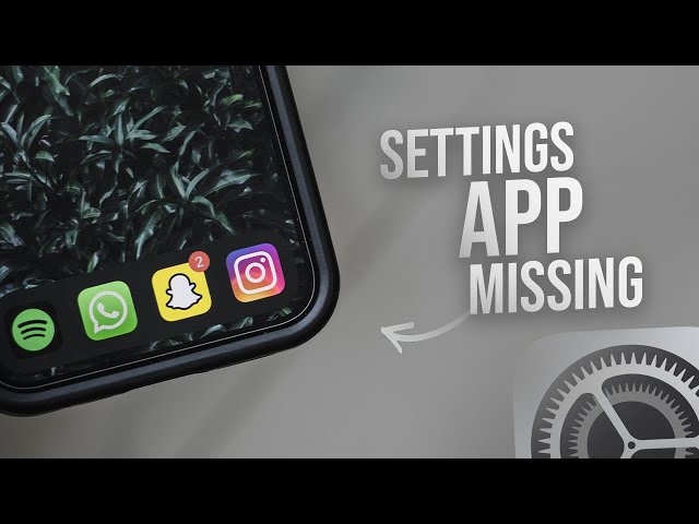 How to Fix Settings App Missing on iPhone (tutorial)