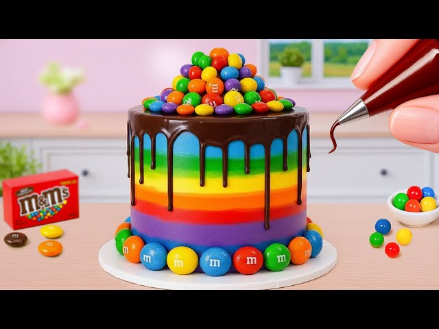 Miniature Rainbow Cake Tutorial 🌈 Yummy Tiny Rainbow Cocomelon Cake Recipe 💖 Yummy Teeny