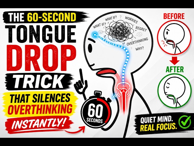 The 60-Second Tongue Drop Trick That Silences Overthinking | Mind Shift Tapping