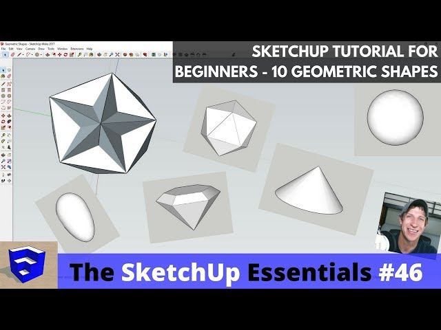Modeling 10 Types of Geometric Shapes in SketchUp - The SketchUp Essentials #46