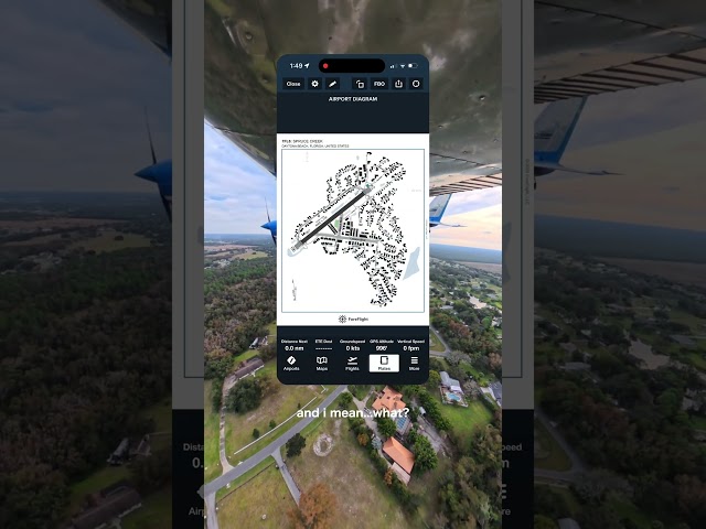 Navigating to an Airbnb using @ForeFlight was definitely a first…and a blast! 🏠 #flying #aviation