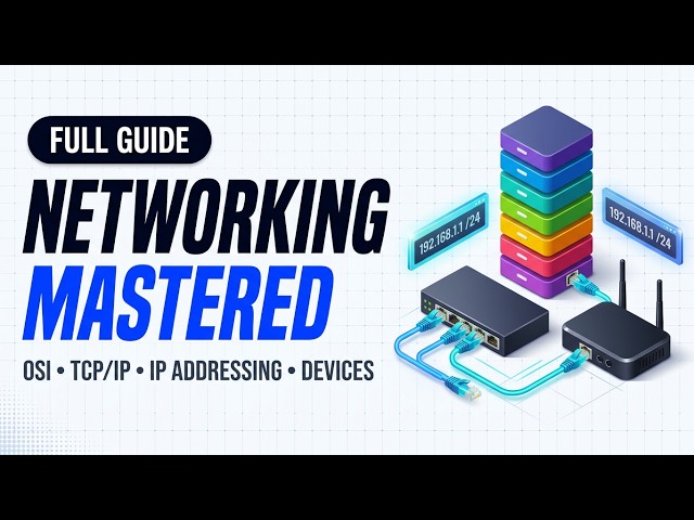 Computer Networks Complete Guide | OSI Model, TCP/IP, IP Addressing & IPv6