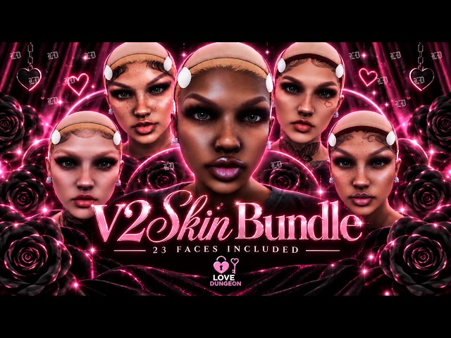 V2 Skin Bundle 💕 | 23 Female FiveM Faces | Love Dungeon