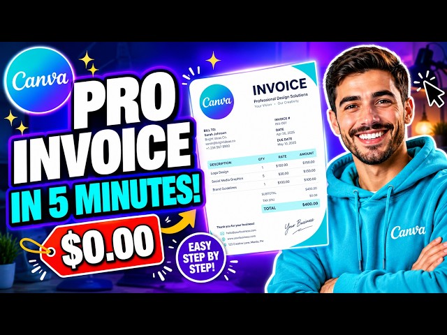 How to Create Reusable Invoices in Canva (Save Hours!)