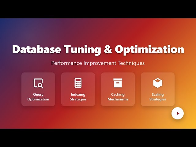 Database Tuning & Optimization: Boost Performance for Beginners
