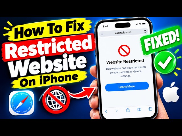 How to Fix Restricted Website on iPhone - Tutorial
