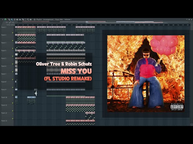 Oliver Tree & Robin Schulz - Miss you (FL Studio Remake) + FLP