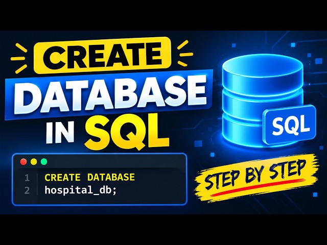 How to Create a Database in SQL | SQL Database Tutorial for Beginners #sql #sqltutorial